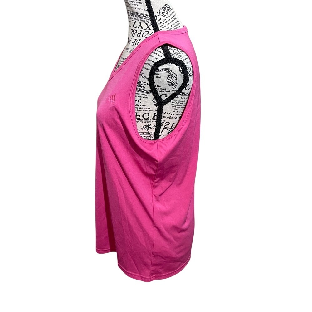 Adidas Women's Vibrant Pink Tank‎ Top - Picture 2 of 8